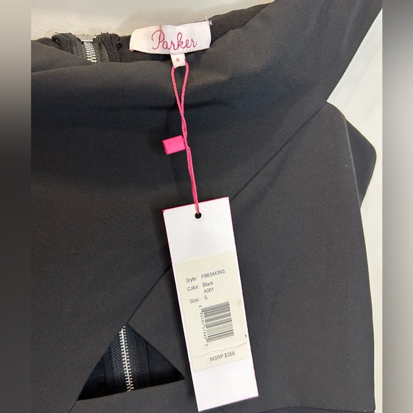 Parker Davina Peplum Top with Portrait Collar and Cut Out - Picture 6 of 6